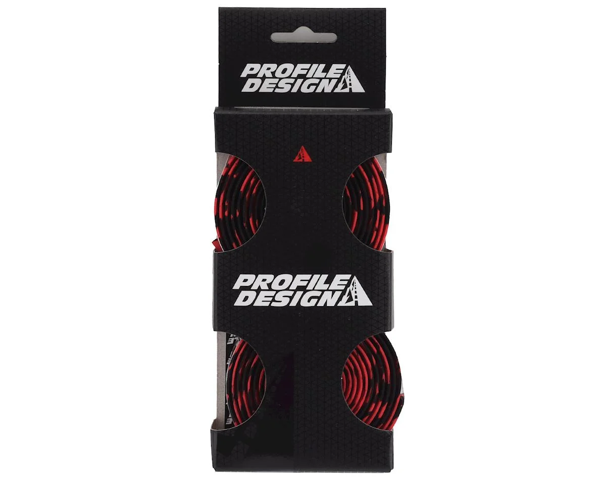 Profile Design Cork Handlebar Tape (Black/Red Splash) - view 2
